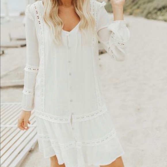 NEW Carley Jean Los Angeles Lacey Boho Dress - Picture 1 of 1
